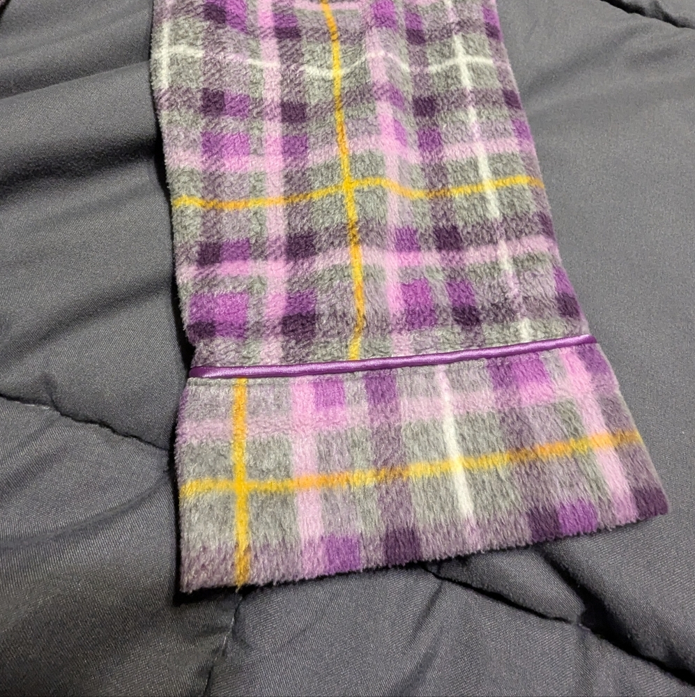 CELESTIAL DREAMS Womens Pajama set - Purple and Yellow Plaid size Large 12-14 - Picture 9 of 14